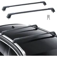 Sweiko Universele dwarsbalk voor bagagedragers, 1208 mm, met ribbels aan de zijkanten, voor auto's