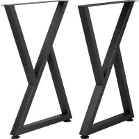 Sweiko Tafelpoten, tafelonderstel, tafelvoeten, bankvoeten. Set van 2 stuks, afmetingen 71,1 x 45,7 cm