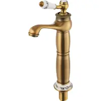 OEM Gouden badkamerkraan, vintage design, eenvoudige installatie, goud
