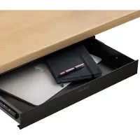 Desktronic Bureaulade - Zwart - Hoogste kwaliteit staal - Maximaal gewicht 8kg