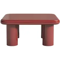 Vente-unique Salontafel van MDF - Gelakt bordeauxrood - TAMISDA