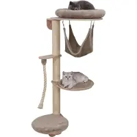 Markenlos Kartonnen krabpaal met sisal, voor katten