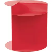 Beliani TAGGART - Bijzettafel - Rood - IJzer