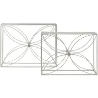 Mauro Ferretti Consoletafel Paradise Console Set 2 Pcs 100×30×78 cm