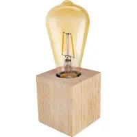 Osram tafellamp 1906 Edison E27 2,5W, 2400K, houtbruin, 220 lm, vintage stijl, vervangbaar