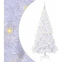 Syfax Kunstkerstboom met 300 LED Wit 180 cm PVC en staal