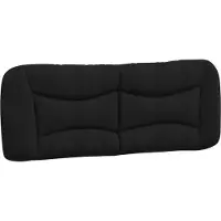 vidaXL Hoofdbordkussen "Hvar" 120 cm stof zwart