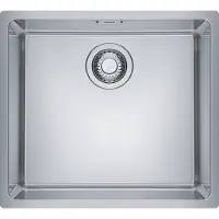 Franke Maris vlakke roestvrijstalen spoelbak MRX 210-45, met roestvrijstalen draaiknop, vanaf 50 cm. Artikelnummer: 127.0625.