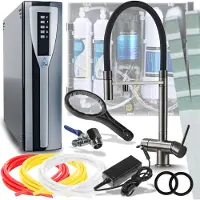 ARI Keukenmengkraan HighFlex, met uitschuifbare, draaibare uitloop van 360°, aansluiting voor waterfilter, grafietkleur