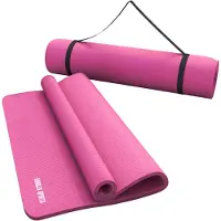 Gorilla Sports Yogamat Deluxe 190 x 60 x 1,5 cm fuchsia