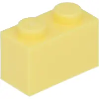 LEGO : 100 stuks steen 1x2 in de kleur 'heldergeel'