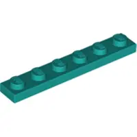 LEGO 1x6 Platte steen 3666 - 50 stuks, donkerblauw