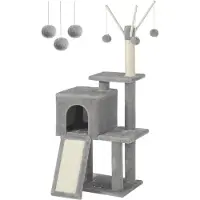 Markenlos Kattenkraboom / Grote klimboom - Speelhuis voor katten