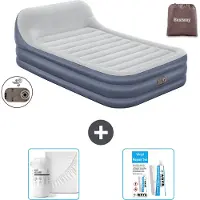 Bestway luchtbed - 2 personen - 152 x 226 x 46 cm - Grijs - Inclusief accessoires