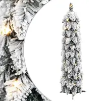 Prolenta Maison Exclusive - Kunstkerstboom met verlichting en sneeuw, 30 LED's, 60 cm