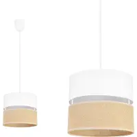 Light11 HOME Hanglamp, plafondlamp, lampenkap 20 cm, wit