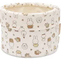 Jollein Box/mand 'Miffy Family Farm' bruin / wit