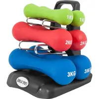 Gorilla Sports Aerobic halterset 12 kg met standaard