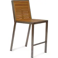 Lestix International Barkruk Fedaia, 56 x 66 x 110 cm, roestvrij staal