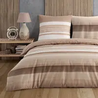 Buymax Renforce beddengoedset, 135x200 cm, gemaakt van 100% katoen, 4-delig met rits (2x dekbedovertrek, 2x kussensloop 80x80 cm), set voor dekbedovertrek