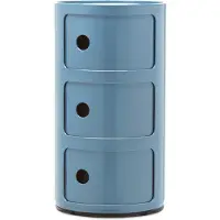 Kartell Componibili New Colors Opbergunit Light Blue | 3 doors
