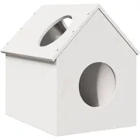Syfax Kattenhuis 41x50x50 cm massief grenenhout wit