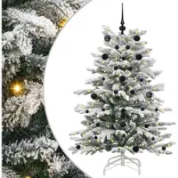 Syfax Kunstmatige Inklapbare Kerstboom Wit 150 cm PE en PVC
