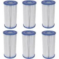 Bestway 6x filterpatron grootte 3, geschikt voor Quick Up zwembadfilters, model 58012