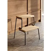 Woud Slalom Step Stool Stool