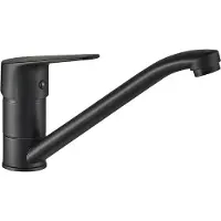 Kuchinox Zwarte wastafelkraan SAGRA met flexibele uitloop, keramische cartridge, Europese kwaliteit - Code: BQR 760D