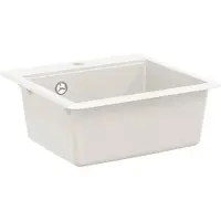 Syfax Wasbak 80% Kwarts en 20% Hars 470 x 440 mm Wit