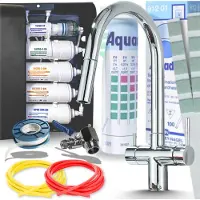 ARI Keukenmengkraan Slender met aansluiting voor waterfilter, uittrekbare en draaibare uitloopbuis (360°), chroom