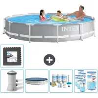 Intex Prism Frame Zwembad, rond - 366x76 cm - 6-delig, model SCB17