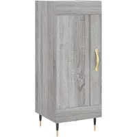 Syfax Dressoir 34,5x34x90 cm bewerkt hout grijs sonoma eikenkleurig