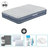 Bestway luchtbed - 2 personen - 152 x 203 x 36 cm - Blauw - Inclusief accessoires