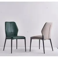 AEA Grüner Designer Lederstuhl Moderne Esszimmerstühle Küchen Sitzmöbel