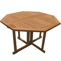 Teako Design Klapptisch Teakholz achteckig Savona 120x120x75cm