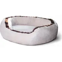 Tierlando LANA: Hondenbed, hondenbank, verkrijgbaar in maten M, L en XL, fluweel, extra groot, superzacht. Afmetingen: 120x105 cm | Kleur: 05 Crème