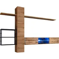 Meublorama Industriële stijl woonkamermeubelset SWITCH M5. Kleur eiken.