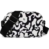 Mandarina Duck Schoudertas 'Hunter Moire' zwart / wit