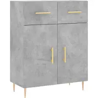 Syfax Dressoir 69,5x34x90 cm bewerkt hout betongrijs