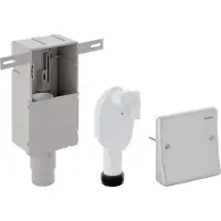 Geberit - Set inbouwsifon voor apparaten, met één aansluiting, inbouwbox en afdekplaat 152.232.00.1