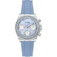 GUESS Analoog horloge 'VICTORIA' blauw