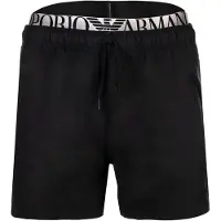 Emporio Armani Zwemshorts zwart / wit