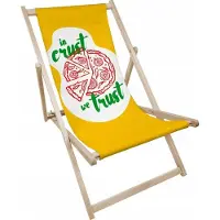 AllBags Houten Ligstoel IN CRUST WE TRUST - Strand, Tuin, Balkon