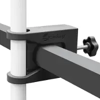 Sekey : Parasolhouder voor balkon, parasolstandaard. Licht en flexibel, geschikt voor zowel rechthoekige als ronde parasols. Geschikt voor parasolstangen van 19 mm tot 40 mm