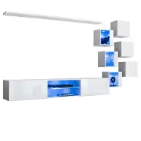 Meublorama Woonkamer meubelset SWITCH XXI design, in glanzend wit.