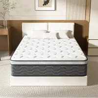DEWINNER Matras, 120 x 190 cm, pocketveringmatras met traagschuim, ergonomisch, ademend, ultiem comfort, dikte 30 cm