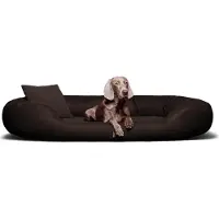 Tierlando Orthopedisch hondenbed Sammy VISCO | Kunstleer - High-Tech fluweel - Afmetingen: 140x105 cm | Kleur: 01 Bruin