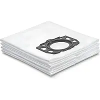 123schoon Kärcher 2.863-006.0 microvezel stofzuigerzakken 5 zakken (huismerk)